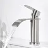 Wasserfall Waschtischarmatur, 304 Edelstahl Gebürstet, Produktbild-Vorschau 1