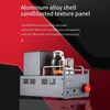 A marketing image showcasing a tube amplifier with descriptive text. Produktbild-Vorschau