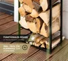 Stalowy stojak na drewno opałowe Westmann Porthos czarny Podgląd zdjęcia produktu 4