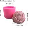 Silikon Gießformen Kerzengießform 3D Lotus Blumen Produktbild-Vorschau 2
