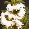 Ghirlanda albero di Natale boa sciarpa bianco Natale 150 cm Anteprima dell’immagine prodotto 4