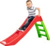 A young boy is sitting on a red and green plastic slide. Anteprima dell’immagine prodotto