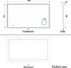 LED Badezimmer Spiegel mit Bluetooth Uhr 3-fache Produktbild-Vorschau 7