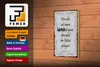 Holzschild Spruch 18x12cm wer alles mit Lächeln beginnt Produktbild-Vorschau 4