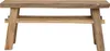 vidaXL Banc Naturel 100 x 29 x 43,5 cm Bois massif Teck Voir les images du produit 4