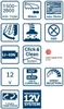Bosch GST 12V-70 Professional, Čierna, Modrá, Červená, 45°, Náhľad obrázku produktu 32