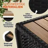 CASARIA® Beistelltisch Wetterfest Klein Holz Polyrattan Produktbild-Vorschau 6