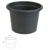 Pflanztopf Campanula Kunststoff Ø 40 cm H 28,3 cm anthrazit Produktbild-Vorschau 4