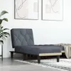 vidaXL Chaiselongue Dunkelgrau Samt Náhľad obrázku produktu 1