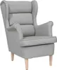 vidaXL Kreslo cloud grey 74x84x100 cm látka Náhľad obrázku produktu 1