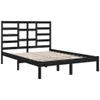 vidaXL Lit en bois massif noir 140x190 cm Voir les images du produit 4