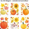 Fensterbilder Herbst selbstklebend - Statisch Haftende PVC Produktbild-Vorschau 3