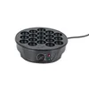 A black electric takoyaki maker with 18 holes is shown against a white background. Náhled obrázku produktu