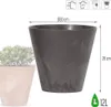 Prosperplast Blumentopf TUBUS Betoneffekt Anthrazit 30 cm Produktbild-Vorschau 4