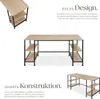 tectake® Computer-Schreibtisch Stoke 137 x 55 x 75 cm Produktbild-Vorschau 3