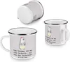 Mr. & Mrs. Panda Emaille Tasse Hebamme Magie - Grau Pastell Produktbild-Vorschau 4