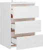 vidaXL Noční stolky 2 ks. Bílé 40x35x62,5 cm materiál na Náhled obrázku produktu 7