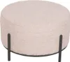 LABEL51 Pouf Troy 57x57x34 cm - XL - Natur - Boucle Produktbild-Vorschau 2