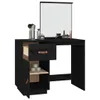 vidaXL Schminktisch Schwarz 95x50x134 cm Massivholz Kiefer Produktbild-Vorschau 4