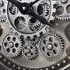 Wanduhr mit echtem Bewegungsgetriebe Zahnrädern römische Produktbild-Vorschau 8