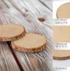 Kurtzy 50er Pack Natürliche Runde Holzscheiben zum Basteln Produktbild-Vorschau 4
