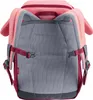 The back view of a pink and red children's backpack. Produktbild-Vorschau