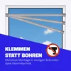 Klemmstange Silber 60-90cm ausziehbar, Ø22/25mm, Produktbild-Vorschau 3