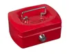 Idena Geldkassette Mini 125x95x60mm, rot - Metall, 6 Fächer Produktbild-Vorschau 2