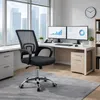 Krzesło biurowe AVA, fotel obrotowy ergonomiczny, oparcie z Podgląd zdjęcia produktu 3