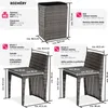 TecTake 404210, Šedá, 2 sedadlo/sedadel, Dospělí a děti, Náhled obrázku produktu 7