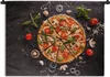 MuchoWow® Wandteppich Wandbehang Pizza - Gemüse - Kräuter - Produktbild-Vorschau 1