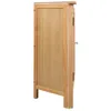 vidaXL Eckschrank 59x45x80 cm Massivholz Eiche Produktbild-Vorschau 2