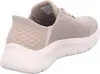 A side view of a beige Skechers slip-on shoe. Anteprima dell’immagine prodotto