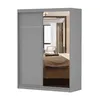 Armoire à portes coulissantes Armoire 150 cm gris/gris avec Voir les images du produit 2