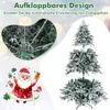 A collage of images showing a Christmas tree, Santa Claus, and text promoting a foldable design. Produktbild-Vorschau
