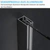 IMPTS Duschkabine 80x80cm Viertelkreis Duschabtrennung Produktbild-Vorschau 7