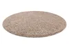 Teppich SOFFI Kreis shaggy 5cm beige beige rund 120 cm Produktbild-Vorschau 3