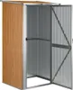 vidaXL Szopa na narzędzia brązowa 118,5x97x209,5 cm stal Podgląd zdjęcia produktu 3