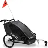 Przyczepka rowerowa FUXTEC Sportfux, czarna, 2 miejsca, Podgląd zdjęcia produktu 2