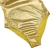 Lesklé dámske body XXXL - dlhý rukáv catsuit overal pre Náhľad obrázku produktu 6