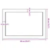 The Living Store Tischplatte Hellbraun 60x40x(2-4) cm Produktbild-Vorschau 10