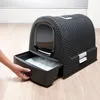 Curver Toaleta Pro Kočky Rattan Antracit Grey 00615-P15 Náhled obrázku produktu 11