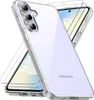 A clear protective case and screen protectors for a Samsung phone. Produktbild-Vorschau