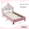 Čalúnená posteľ pre princezné (90 x 200 cm) s nastaviteľným Náhľad obrázku produktu 3
