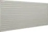 A gray slatwall panel system mounted on a wall. Podgląd zdjęcia produktu