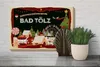 Holzschild Weihnachten Grüße BAD TÖLZ Geschenk 30x20cm Produktbild-Vorschau 4