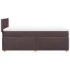 Boxspringbett mit Matratze Dunkelbraun 90x200 cm Stoff Produktbild-Vorschau 5