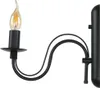 Lampada da parete Rustica FIORANO Nero Metallo E14 Lampada Anteprima dell’immagine prodotto 4