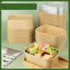 RyanPack Rechteckige Salatschale aus Pappe – Take-away Produktbild-Vorschau 5