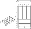 ORGA-BOX Individual Besteckeinsatz Bambus 473 x 273 x 50 mm Produktbild-Vorschau 5